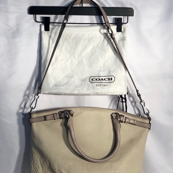 Coach Madison Embossed Python Leather Shoulder Bag - Picture 2 of 5